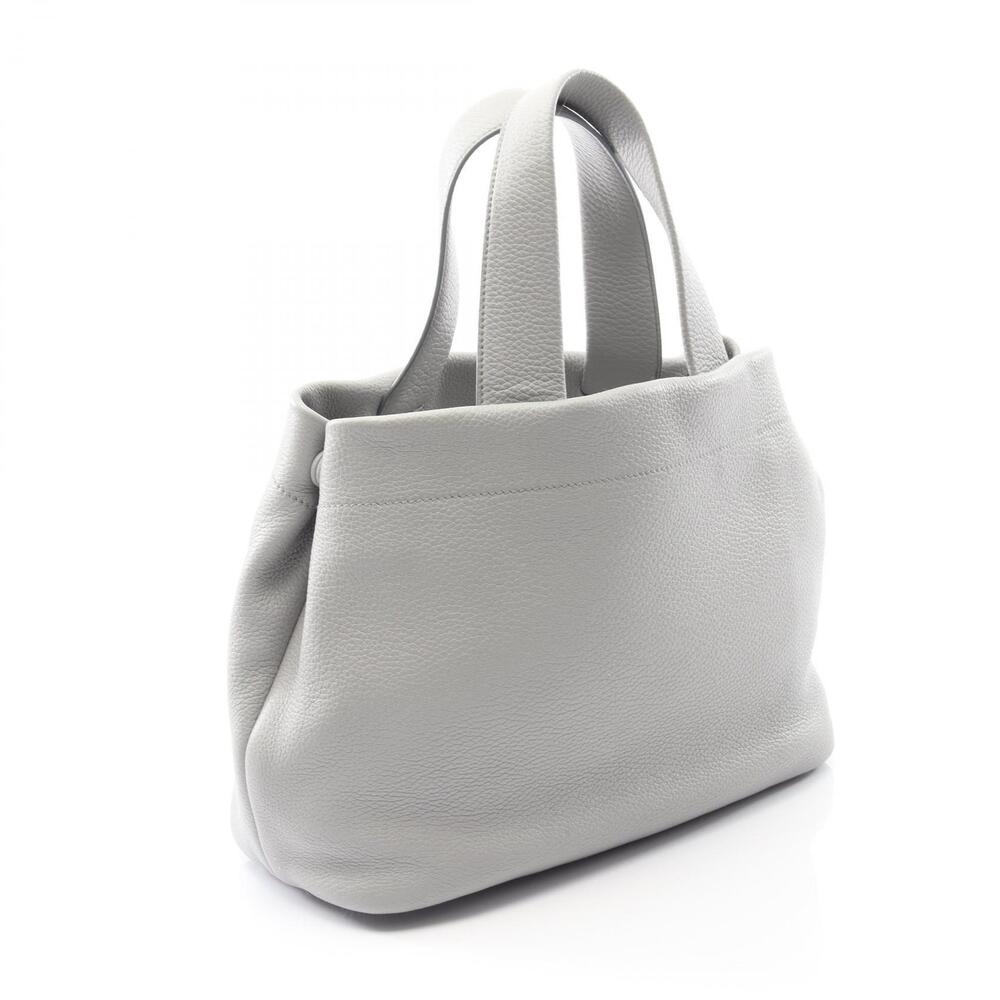 Prada VIT DAINO Tote Bag Leather Gray